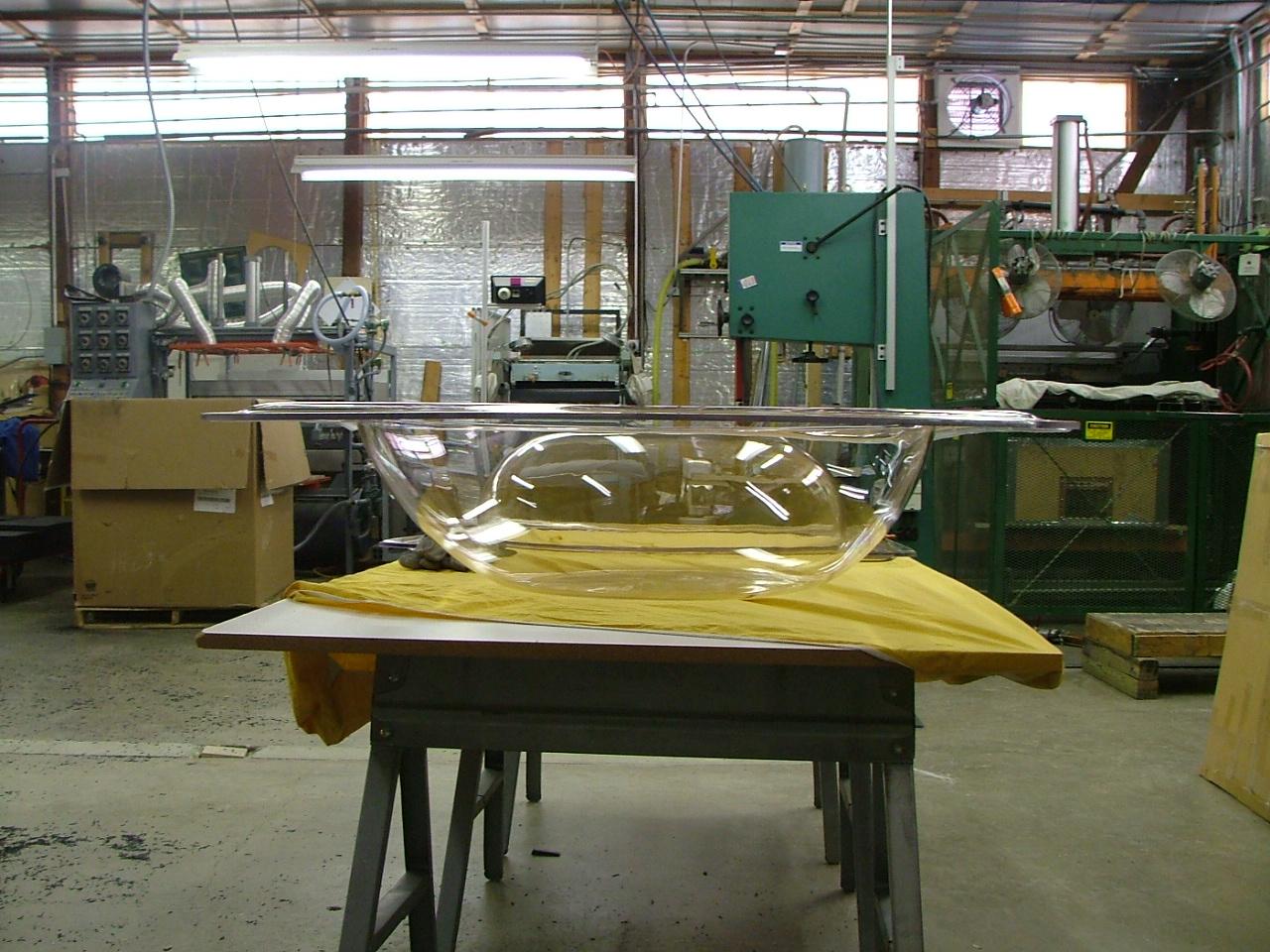 Plastic fabricated bowl